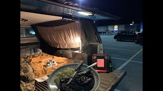 Overnight Walmart Truck Camping With Heated Blanket [upl. by Kiyoshi]