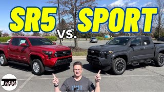 2024 Tacoma SR5 vs TRD Sport I compare so you can decide [upl. by Ylsel]