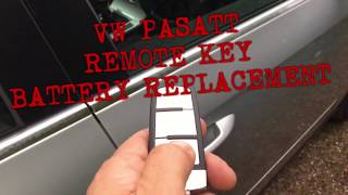 VW PASSAT REMOTE KEY BATTERY REPLACEMENT [upl. by Peugia891]