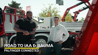 PALFINGER Connected Road to IAA amp bauma with Daniel from Ashville [upl. by Yraccaz]