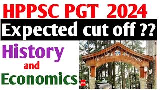 HPPSC PGT Expected Cut Off  Economics History history economics pgt PGT cut off 2024 [upl. by Acillegna395]