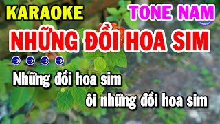 Karaoke Những Đồi Hoa Sim Tone Nam Nhạc Sống Beat Hay Nhất  Kho Nhạc Karaoke [upl. by Thema]