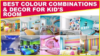 Best Color Combinations for Kids Room  Interior Wall Paint Color Idea  New Colour Combinations [upl. by Faletti]