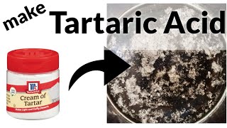 Tartaric Acid Preparation from Cream of Tartar [upl. by Alol]