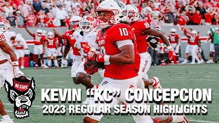 Kevin quotKCquot Concepcion 2023 Regular Season Highlights  NC State WR [upl. by Wendalyn422]