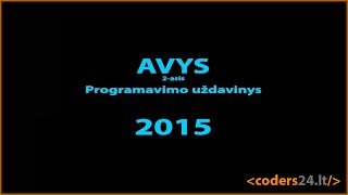 Informatikos VBE 2015  Avys [upl. by Nner]