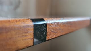 DIY Wood and Epoxy Resin Wall Shelf  StepbyStep Tutorial [upl. by Hartwell]