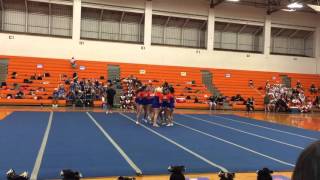 Kalaheo high school Varsity cheerleaders easterns 2015 [upl. by Oinotla360]