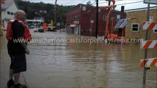 FLOODING IN PENNSYLVANIA JUNE 27 2013 [upl. by Duer743]