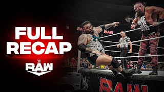 Full Raw highlights Sept 30 2024 [upl. by Jaenicke292]