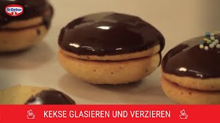 Kekse glasieren und verzieren  Tipps vom Dr Oetker Konditormeister  Dr Oetker [upl. by Bullard]