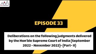 Deliberations on the following judgments delivered by the Hon’ble NCLAT Sep Nov  Part – II [upl. by Llerret430]