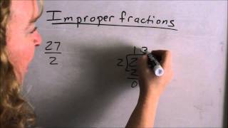 Review  Mixed Numbers amp Improper Fractions [upl. by Anaul819]