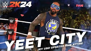 Jey Uso YEET CITY Entrance  The Bloodline Reunion 🫂 [upl. by Hobbie878]