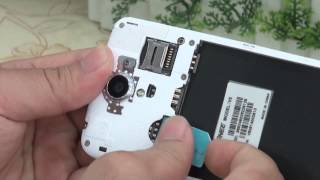 Gionee V5 How to Insert Sim Card [upl. by Setiram]