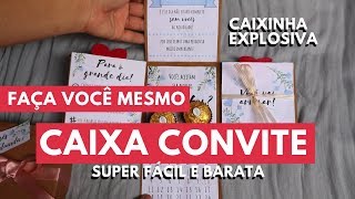 DIY CAIXA EXPLOSIVA PARA PADRINHOS  Diário da Noiva Ep 5 [upl. by Arotahs]