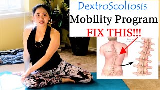 Dextroscoliosis Gentle Yoga Pilates Mobility Program Fix [upl. by Rubia479]