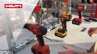 DEMO of Hiltis SF 6HA22 ATC cordless drill featuring active torque control [upl. by Ayinat]