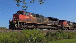 Canadian National  Westbound Freight 13 Aug 24 [upl. by Nayt]