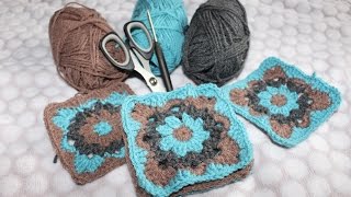 DIY Granny Square für eine Nackenrolle TEIL 1 [upl. by Domenech708]