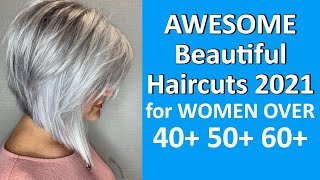 NEWEST Haircuts for Ladies 2021 Over 50 60 70 YEARS [upl. by Spratt237]