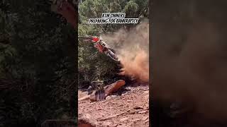 KTM 300 crashes off of a cliff [upl. by Hubert]