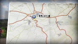 Parcours  Route  LiègeBastogneLiège 2017 [upl. by Heller]