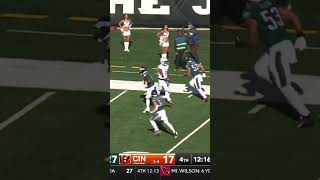 CJ GardnerJohnson with the HUGE PICK for the Birds 🦅🔥 I Eagles vs Bengals Highlights [upl. by Leeann748]