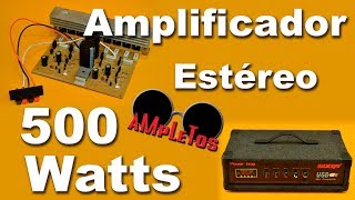 Prueba de sonido de un amplificador estéreo de 500 watts [upl. by Suzann]