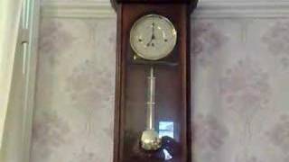 HERMLE SLIGH WESTMINSTER CHIME WALL CLOCK [upl. by Ellerrehc307]