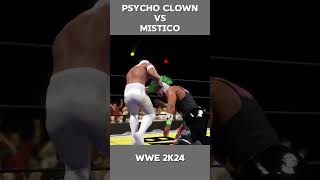 PSYCHO CLOWN VS MISTICO  luchalibreaaa mexicaws wwe2k24 [upl. by Ban]