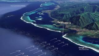 2024 Olympic Surfing competition location in Tahiti is beautiful  and fatal [upl. by Schreibe]