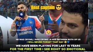 Virat Kohli full Interview At Wankhede stadium  T20 world cup celebration 2024 Wankhede stadium [upl. by Acinna]