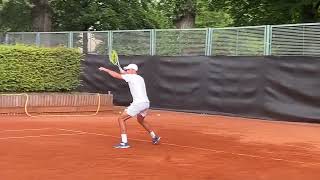 Luciano Darderi on the attack in Hamburg practice [upl. by Clinton]