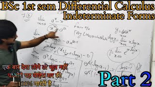 Indeterminate forms BSc 1st semIndeterminate form 1st year [upl. by Eilsek]