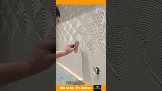 The Process Of Creating A Beautiful Design On A Wall [upl. by Thgiwed]