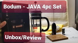 REVIEW Bodum Java French Press Coffee Maker  4 Pc Set 29 [upl. by Dorahs15]