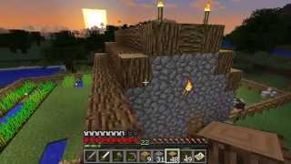 Lets Play Minecraft Hardcore Once More 14 House Expansion [upl. by Eerahs184]