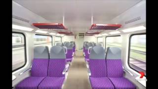 Seven News Sydney  New intercity trains 852014 [upl. by Naor]