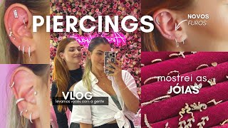 PIERCINGS NOVOS CUIDADOS JÓIAS PERFEITAS vlog [upl. by Aeduj512]