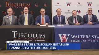 Tusculum University Walters State celebrates transfer pathway agreement [upl. by Avik]