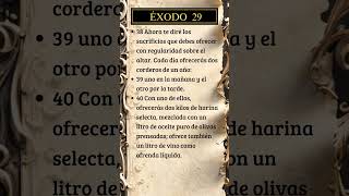 Éxodo 29 3840 dios biblia versiculodeldia [upl. by Sadoff]