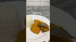 Frango empanado sem gordura e super croça Receita na legenda receita frango receitasaudaveis [upl. by Seldun]