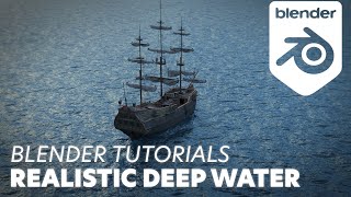 How To Create Realistic Deep Water in Blender 42 Blender Tutorials [upl. by Atiuqrahs]