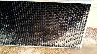 Quick louver cleaning on Evapco Cooling Tower [upl. by Eniroc]