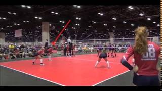 Brooke Closset Volleyball Highlights [upl. by Ahsaercal]