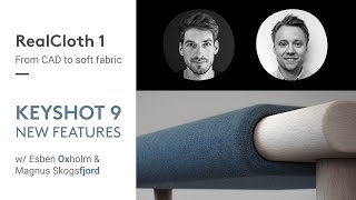 KeyShot 9  New Features RealCloth 1  From CAD to soft fabric [upl. by Buckden]