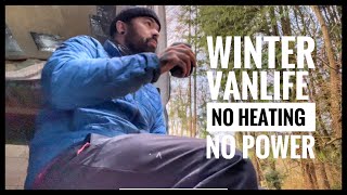 Van living while building and working in winter Diary of a van man Citroen relay campervan build [upl. by Lamoureux]