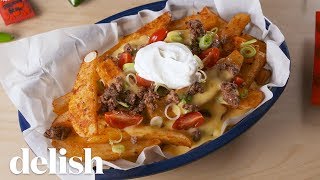 Taco Bell Nacho Fries BellGrande  Delish [upl. by Ursulina]