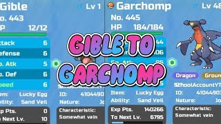 HOW FAST CAN I EVOLVE GIBLE TO GARCHOMP IN POKÉMON BRICK BRONZE  link [upl. by Elyrpa560]